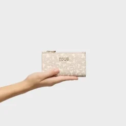 Cartera beige Kaos Mini Lines^TOUS Outlet