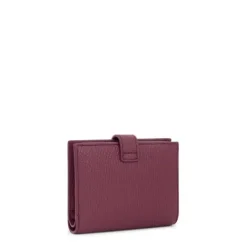 Cartera Flap de piel burdeos Miranda^TOUS Clearance