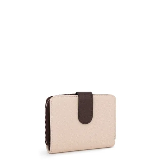 Cartera New Dubai beige y marrón^TOUS New