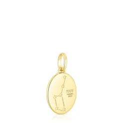 Colgante Capricornio con baño de oro 18 kt sobre plata, nácar y topacios Horoscope^TOUS Outlet