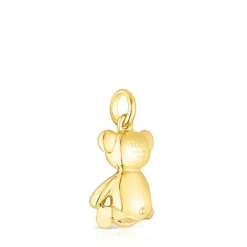 Colgante con baño de oro 18 kt sobre plata y gemas Teddy Bear^TOUS New