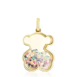 Colgante con baño de oro 18 kt sobre plata y multi gemas Areia^TOUS Sale