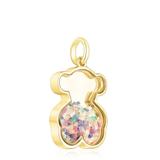 Colgante con baño de oro 18 kt sobre plata y multi gemas Areia^TOUS Sale