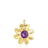 Colgante con baño de oro 18 kt sobre plata y amatista Galia^TOUS Clearance