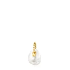 Colgante con baño de oro 18 kt sobre plata y perla Gloss^TOUS Discount