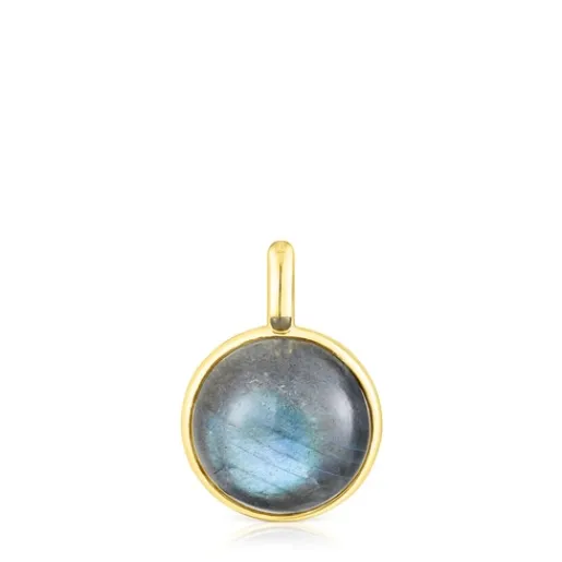Colgante con baño de oro 18 kt sobre plata y labradorita Plump^TOUS