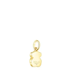 Colgante con baño de oro 18 kt sobre plata y malaquita Icon Color^TOUS Hot