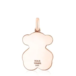 Colgante con baño de oro rosa 18 kt sobre plata y perlas Areia^TOUS Sale