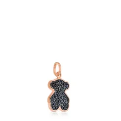 Colgante con baño de oro rosa 18 kt sobre plata motivo oso Motif^TOUS Clearance