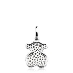 Colgante de oro blanco con diamantes motivo oso Icon Gems^TOUS Sale