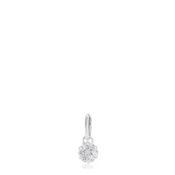 Colgante de oro blanco con diamantes motivo 4,4cm. Les Classiques^TOUS Sale