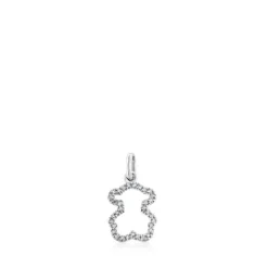Colgante de oro blanco Silueta^TOUS New