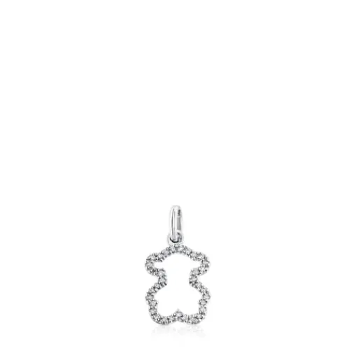 Colgante de oro blanco Silueta^TOUS New