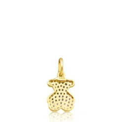 Colgante de oro con diamantes motivo oso 11mm Gem Power^TOUS Clearance