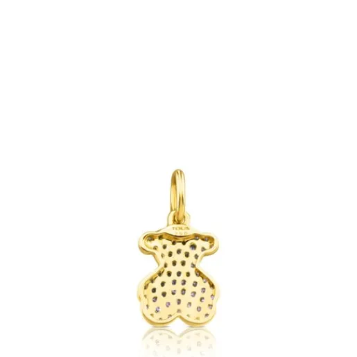 Colgante de oro con diamantes motivo oso 11mm Gem Power^TOUS Clearance