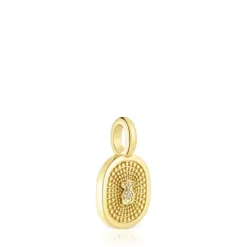 Colgante de con diamantes 0,01 ct Oursin^TOUS Sale