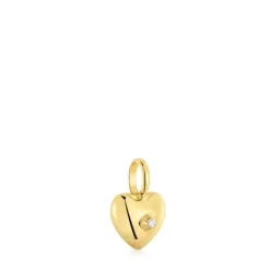 Colgante de oro y diamante corazón pequeño My Other Half^TOUS Discount