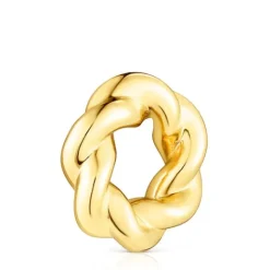 Colgante donut con baño de oro 18 kt sobre plata Twisted^TOUS Clearance