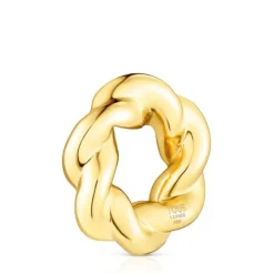Colgante donut con baño de oro 18 kt sobre plata Twisted^TOUS Clearance