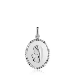 Colgante medalla de plata Devoción^TOUS Online