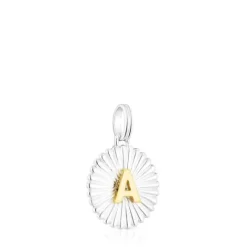 Colgante medalla letra A bicolor Alphabet^TOUS Sale