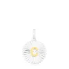 Colgante medalla letra C bicolor Alphabet^TOUS New