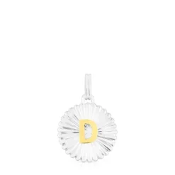 Colgante medalla letra D bicolor Alphabet^TOUS New