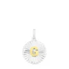 Colgante medalla letra G bicolor Alphabet^TOUS Online
