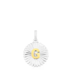 Colgante medalla letra G bicolor Alphabet^TOUS Online