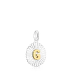 Colgante medalla letra G bicolor Alphabet^TOUS Online