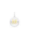 Colgante medalla letra M bicolor Alphabet^TOUS New