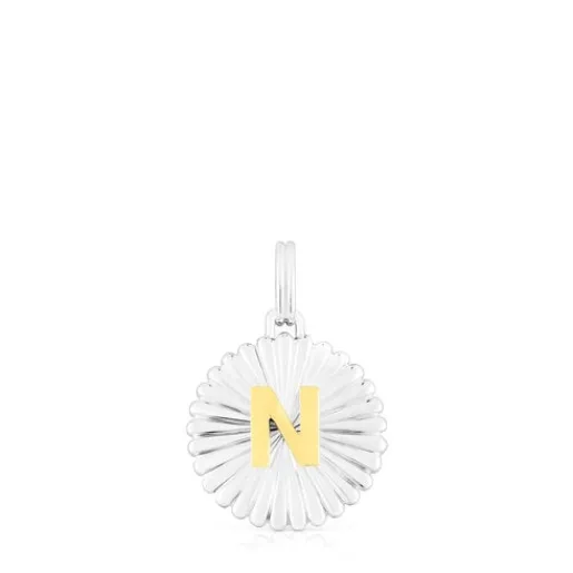 Colgante medalla letra N bicolor Alphabet^TOUS Discount