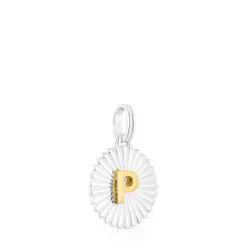 Colgante medalla letra P bicolor Alphabet^TOUS Hot