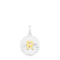 Colgante medalla letra R bicolor Alphabet^TOUS Discount