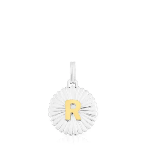 Colgante medalla letra R bicolor Alphabet^TOUS Discount