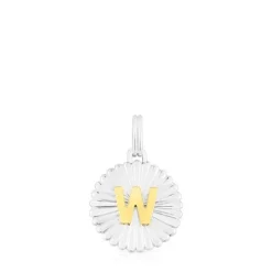 Colgante medalla letra W bicolor Alphabet^TOUS New