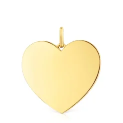 Colgante mediano corazón con baño de oro 18 kt sobre plata 27 mm Sweet Dolls^TOUS Hot