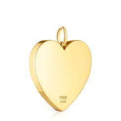 Colgante mediano corazón con baño de oro 18 kt sobre plata 27 mm Sweet Dolls^TOUS Hot