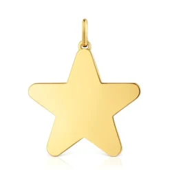 Colgante mediano estrella con baño de oro 18 kt sobre plata 27 mm Sweet Dolls^TOUS New