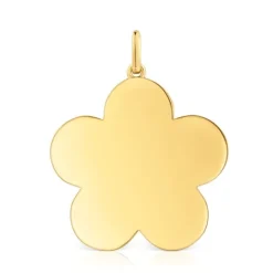 Colgante mediano flor con baño de oro 18 kt sobre plata 27 mm Sweet Dolls^TOUS Hot
