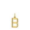 Colgante mediano letra B con baño de oro 18 kt sobre plata Alphabet^TOUS Outlet