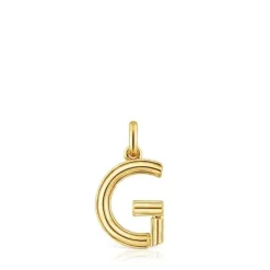 Colgante mediano letra G con baño de oro 18 kt sobre plata Alphabet^TOUS Discount