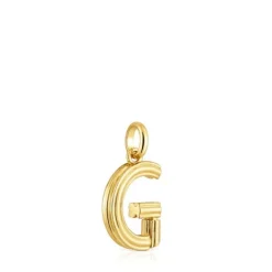 Colgante mediano letra G con baño de oro 18 kt sobre plata Alphabet^TOUS Discount
