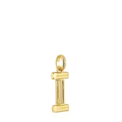 Colgante mediano letra I con baño de oro 18 kt sobre plata Alphabet^TOUS Sale