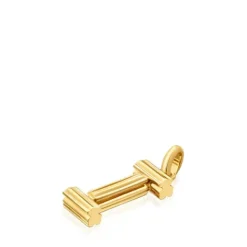 Colgante mediano letra I con baño de oro 18 kt sobre plata Alphabet^TOUS Sale
