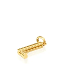 Colgante mediano letra L con baño de oro 18 kt sobre plata Alphabet^TOUS New