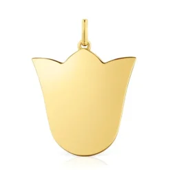 Colgante mediano tulipa con baño de oro 18 kt sobre plata 29 mm Sweet Dolls^TOUS Online