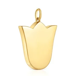 Colgante mediano tulipa con baño de oro 18 kt sobre plata 29 mm Sweet Dolls^TOUS Online