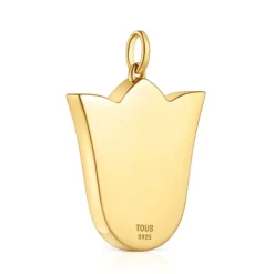 Colgante mediano tulipa con baño de oro 18 kt sobre plata 29 mm Sweet Dolls^TOUS Online