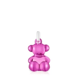 Colgante oso de acero en color rosa Bold Bear^TOUS Best